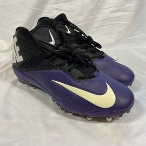 NIKE ZOOM Code Elite Men’s Football High Top Sports Cleats Purple Black  Sz 12.5